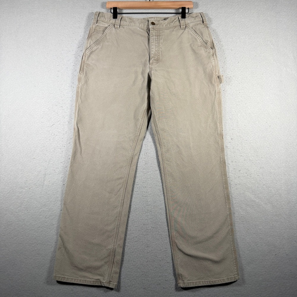 Carhartt‎ Relaxed Fit Rugged Flex Duck Utility Work Pants Khaki 36x32 Workwear
